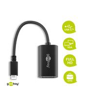 Adaptador Goobay de USB 3.1 (Tipo C) a VGA [Conector USB-C™, toma VGA]