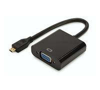 Micro HDMI to VGA converter adapter Typ D - VGA (D-Sub) connector, 3,5mm audio jack