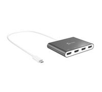 Adaptador gráfico USB-C a HDMI de 4 puertos j5create JCA366-N