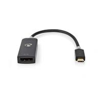 Adaptador gráfico USB-C Nedis CCBW64352AT02 DisplayPort 8K antracita 0,2 m