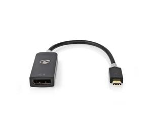 Adaptador gráfico USB-C Nedis CCBW64352AT02 DisplayPort 8K antracita 0,2 m