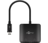 Adaptador gráfico USB Goobay 60171 USB-C a 2x DisplayPort HDR 8K