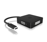 ICY IB-DK1104-C - ADAPTADOR USB C > DP+HDMI+DVI+VGA, 4K 60 HZ
