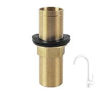 Adaptador Grifo Ducha, M32 x 100 mm Conjuntos de Extensión Roscados, Incl Pata Superior de Latón, Caperuza de Latón y Anillo de Goma Negro, Adaptador Grifo Manguera, para Grifo Lavadora