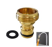Adaptador grifo manguera con rosca exterior de 3/4" y conector macho para manguera grifo - Resistente y Duradero, para Jardín y Hogar (Compatible con Sistema de Acoplamiento Gardena)