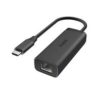Adaptador Hama 00200360 USB-C a RJ45 2.5Gbps Plug & Play Negro