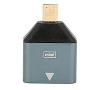 Adaptador HD Hembra a Micro HD, Convertidor de Micro HD a HD Compatible con 4K de Aleación de Aluminio, Compatible con Ethernet, 3D, 4K HDR, ARC, para PC Portátil de Escritorio