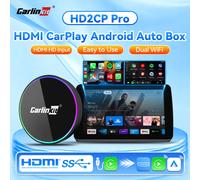 Adaptador HD2CP Pro CarlinKit 3 en 1 de CarPlay a HDMI, Android Auto y CarPlay, compatible con TV Stick, Netflix, IPTV, Smart Box para CarPlay en el coche. 3-IN-1 HD2CP Pro Brands Genuine