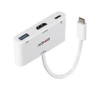 Adaptador HDMI 1.4 Lindy 43340 3840x2160 4K Blanco