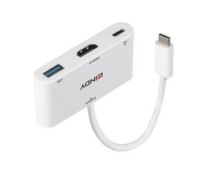 Adaptador HDMI 1.4 Lindy 43340 3840x2160 4K Blanco