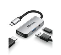 Adaptador HDMI 2.1 de 2 puertos, salida Ultra 4K 144Hz 120Hz HDR y 48 Gbps, carga rápida PD de 100 W, estación de acoplamiento portátil para TV de viaje, compatible con Nintendo Switch 2 (solo debajo