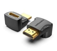 Adaptador HDMI 4K Vention AINB0 Macho-Hembra Giro 270º Chapado Oro Negro