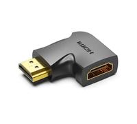 Adaptador HDMI Vention AIQB0 4K 270º Macho-Hembra Chapado en Oro Negro