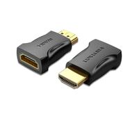 Adaptador HDMI Vention AIMB0 4K@60Hz Macho-Hembra Chapado en Oro Negro