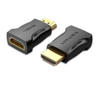 Adaptador HDMI Vention AIMB0 4K@60Hz Macho-Hembra Chapado en Oro Negro