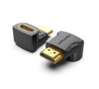 Adaptador HDMI 4K Vention AINB0 Macho-Hembra Giro 270º Chapado Oro Negro
