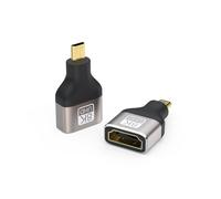 Adaptador HDMI 8K - RNCYN - Convertidor 2.1 - Micro HDMI a HDMI - Compatible con PS5, Xbox, TV y proyector