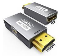 Adaptador HDMI a DisplayPort (4K 60Hz, 1080p 120Hz) Convertidor Uni-Direccional HDMI Macho a DP Hembra para Monitor Compatible con GPU, Portátil, AMD, NVIDIA, PS5, Xbox y Más - Pack de 1