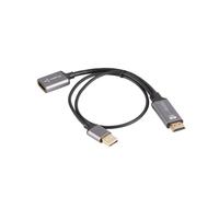 Adaptador HDMI a DisplayPort Lanberg AD-HD-DP-02 0,2m Macho-Hembra Derecho