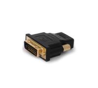 Adaptador HDMI a DVI Savio CL-21 bidireccional chapado en oro negro