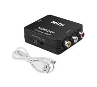 Adaptador HDMI a RCA AV/CVBS HD 1080P Mini convertidor de video HDMI2AV BOX compatible con PS3 VCR DVD PALMTSC PC