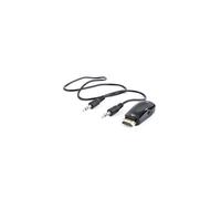 Adaptador HDMI a VGA - Gembird - A-HDMI-VGA-02 - Macho a Hembra - Color Negro - 3,5 mm