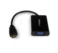 Adaptador hdmi a vga - jack 3.5mm - micro usb tipo b startech 25cm - macho - hembra - negro