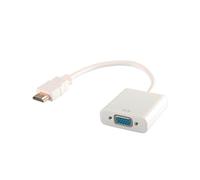 Adaptador HDMI a VGA Savio CL-27B 0,1m Blanco 1920x1200 Macho/Hembra