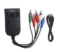 Adaptador HDMI a YPBPR, convertidor portátil de HDMI a video + R/L 1080P de audio y video por componentes, sin necesidad de instalar controladores, compatible con HDMI1.3 y HDCP1.2.