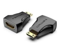 Adaptador HDMI VENTION AISB0 Mini HDMI Macho a HDMI Hembra chapado en oro 4K@30Hz