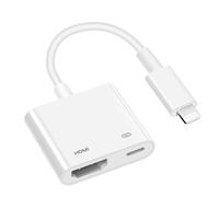 Adaptador HDMI compatible con iPhone, adaptador AV digital 1080p para iPhone a TV, conexión Plug and Play compatible con IP-Y