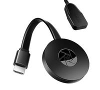 Adaptador HDMI Inalámbrico 4K 1080P, Dongle Receptor WiFi 2.4 GHz Compatible con Miracast Airplay DLNA, Transmisión de Pantalla Compatible con Android iOS Windows Mac, TV Proyector Monitor Plug & Play