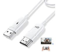 Adaptador HDMI inalámbrico, adaptador de pantalla HDMI inalámbrico HD con Miracast/AirPlay, compatible con iOS/Android/Windows/Mac, Plug & Play, duplicación de pantalla para TV/monitor/proyector