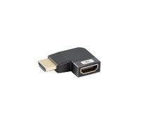 ADAPTADOR 8K LANBERG HDMI(M) A HDMI(H) ANGULO IZQUIERDA ALUMINIO PLATA