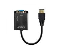 ADAPTADOR HDMI (M) - VGA (H) + MINI JACK 3.5 MM