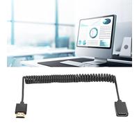 Adaptador HDMI Macho a Hembra, 2K 4K 60HZ 1.8M Extensor HDMI de Cable de Resorte Corto, Tasa de Transmisión Eficiente, para TV, Computadora, Computadora Portátil, Decodificador,