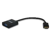 Equip - 11903607 hdmi vga Negro Adaptador de Cable - Adaptador para Cable (hdmi, vga, Macho/Hembra, Negro, aux, Micro-USB)