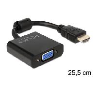 ADAPTADOR HDMI MACHO A VGA HEMBRA DELOCK 65512 65512