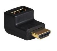 NanoCable 10.16.0011 - Adaptador HDMI V1.3 acodado, A/H-A/M, Hembra-Macho, Negro