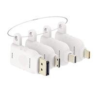 Adaptador HDMI universal con conector USB C/DP/Mini DP/Mini HDMI a HDMI con bucle seguro