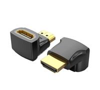 Adaptador HDMI Vention de 90° a 270°, convertidor macho a hembra en ángulo recto, conector 4K HD for HDTV, PS4, Lptop, TV Box, extensor HDMI.(Upgraded Down,2pcs)