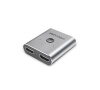 Adaptador HDMI - Vention - Interruptor bidireccional - 4K HD - Gris - Para computadora portátil y proyector