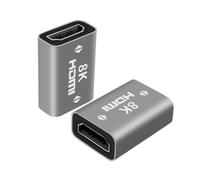 Adaptador HDMl Hembra a Hembra, 2 Piezas, Adaptador Conector 8K, 1080P @60Hz 4K 2K, Alargador hdml para Laptop, HDTV, PC, Computadora, Monitor, Cine, Barra, Monitor and TV