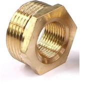 Adaptador hembra con boquilla hexagonal, Buje reductor de tubería de latón, rosca macho a hembra, for combustible, agua, gasóleo, varios tamaños(O)