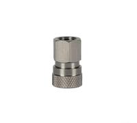 Adaptador hembra de desconexión rápida de aire, conector de llenado de 8 mm, acero inoxidable de alta presión para aerógrafo y deportes de rosca M10x1