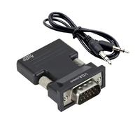 Adaptador hembra macho, USB a VGA, convertidor de pantalla, adaptador macho a USB hembra para monitor, proyector y conexión HDTV, convertidor de señal de video compacto para computadoras y portátiles