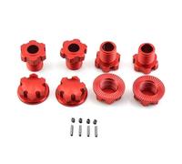 Adaptador hexagonal de aleación de aluminio de 17 mm #8654 RC piezas de actualización para TRAXXAS Maxx Sledge E-Revo 2.0 VXl RC Car (rojo)