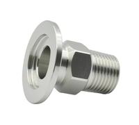 Adaptador hexagonal de brida de vacío de 1 pieza KF16-KF50, conector de junta de rosca externa SS304 for tuberías de vacío(3/4 inchx16)