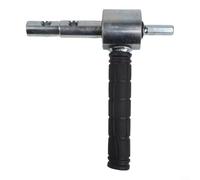 Adaptador hexagonal de conexión rápida compatible con barrenas de hielo de 18 mm y 20 mm con mango de goma ergonómico para una perforación segura