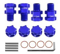 Adaptador Hexagonal de Rueda de Metal de 14 mm a 17 mm for 1/10 for ARR-MA 3S for SENTON for VORTEKS for Typhon for Big Rock RC Car Upgrade Parts(Blauw)